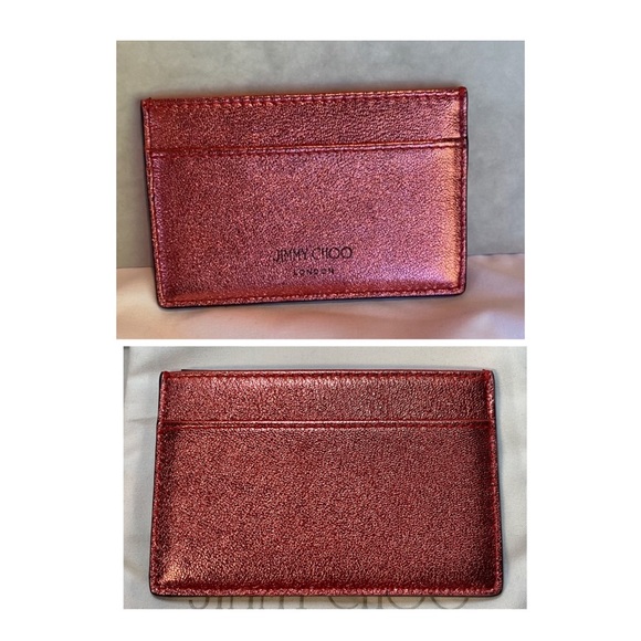 JIMMY CHOO Aarna Candyfloss Leather Card Holder - Picture 5 of 7